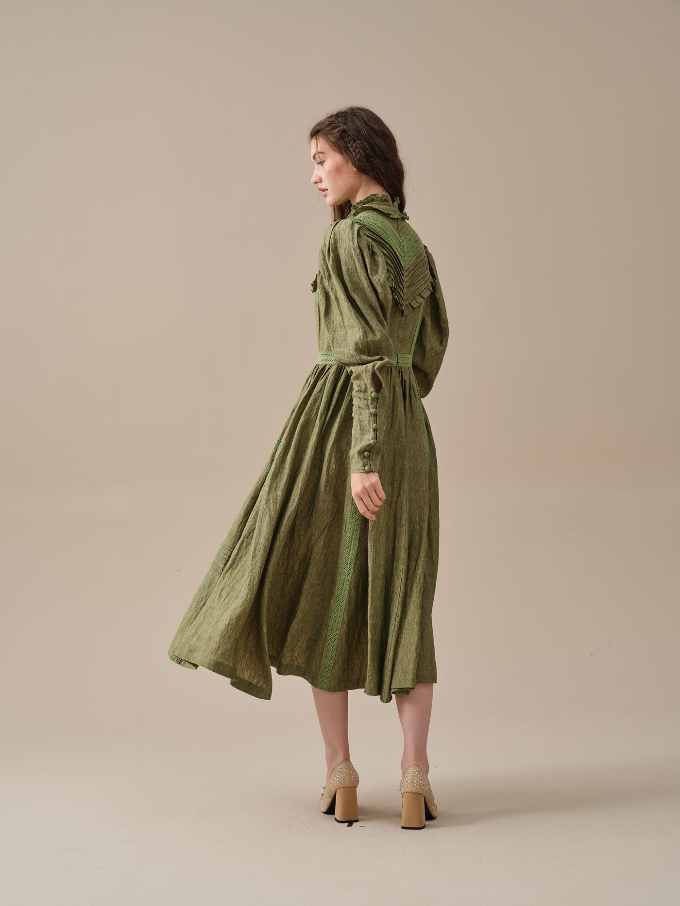 Mary 18 | vintage linen dress gown