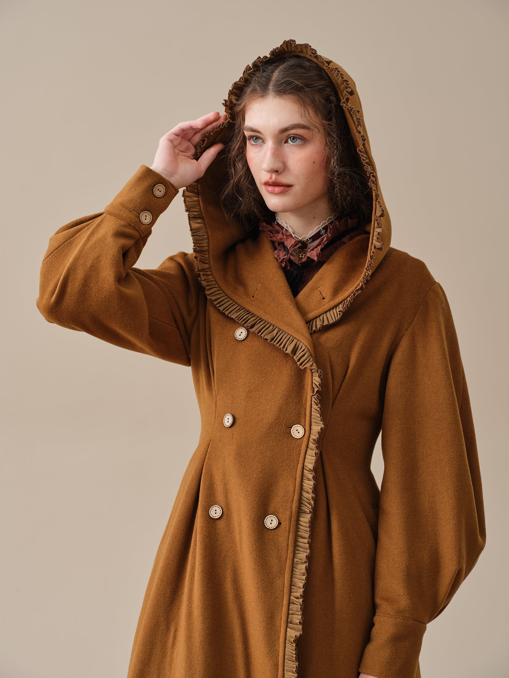 Jacques 25| long hooded victorian coat (100% wool) Jacques 25| long hooded victorian coat (100% wool)