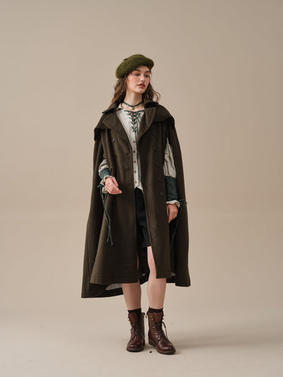 Jori 17 | 100% wool cloak coat