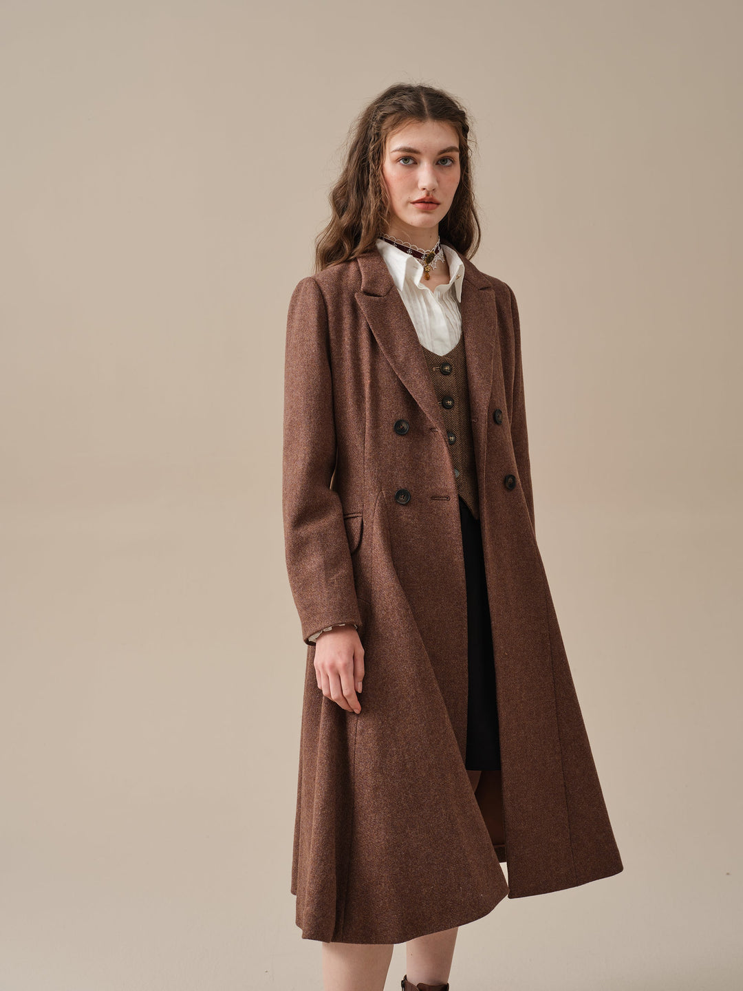 The Roman Holiday 17 | 100% wool classic coat Black / S The Roman Holiday 17 | 100% wool classic coat Black / S