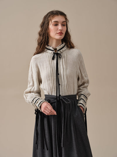 Beth 13 |tied wool skirt