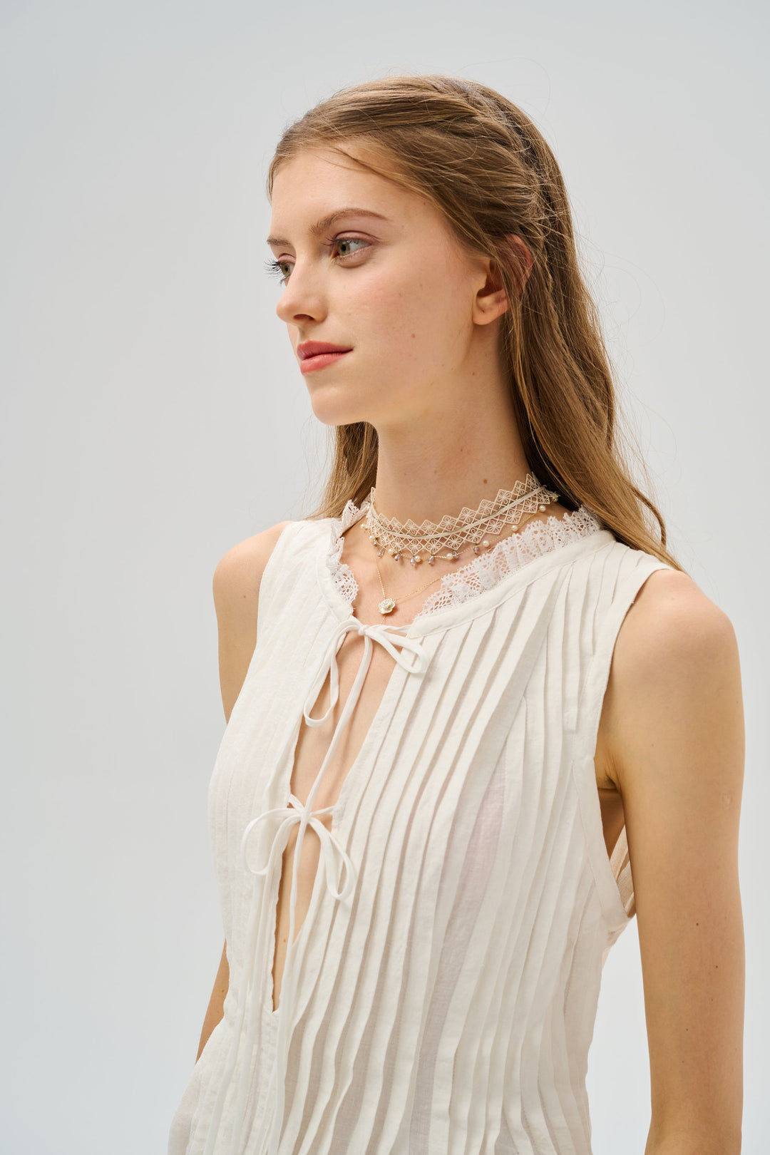 Balia 17 | Pleated Linen Dress Linennaive Balia 17 | Pleated Linen Dress Linennaive