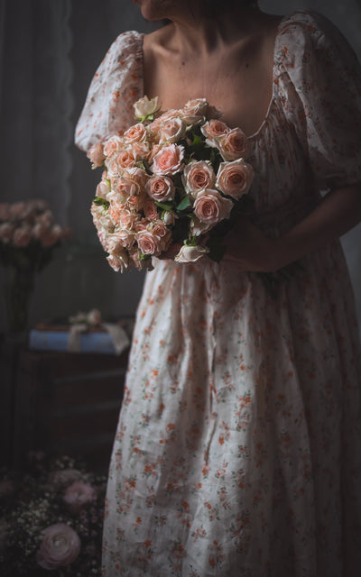 Alice 19 | Floral linen dress
