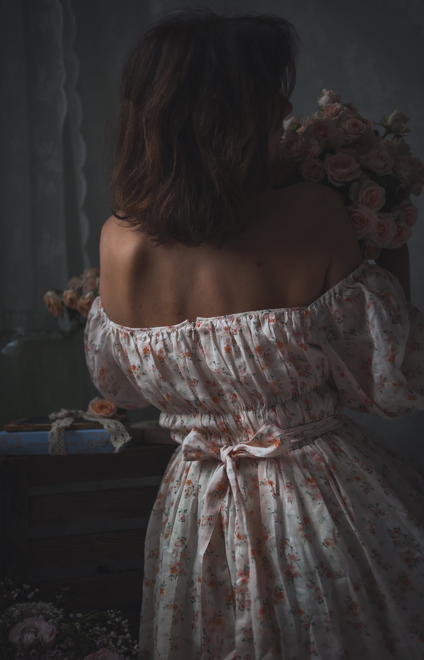 Alice 19 | Floral linen dress