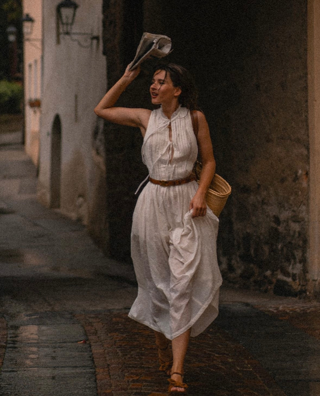Balia 17 | Pleated Linen Dress Linennaive Balia 17 | Pleated Linen Dress Linennaive