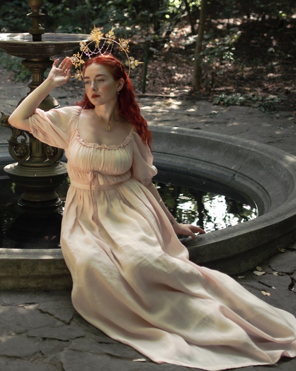 Osmanthus 01 | maxi linen dress – Linennaive