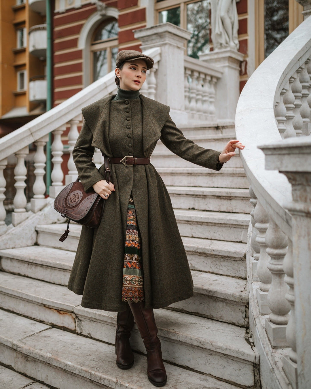 Gemma 17 100% wool victorian coat – Linennaive