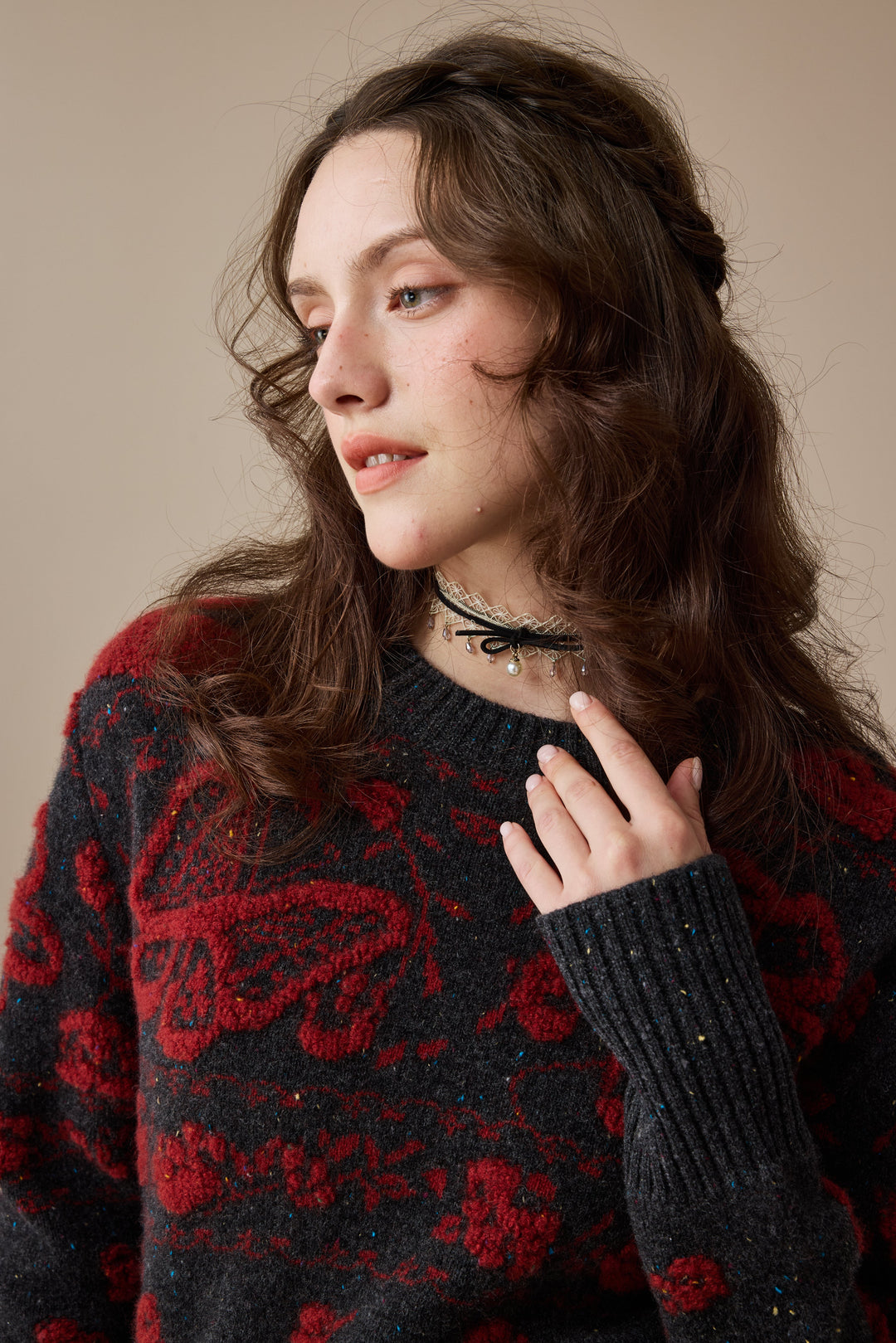 Nutcracker 24 |100% Wool Floral Jumper Sweater