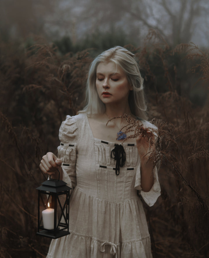 Queena 22 | Empired Maxi linen dress