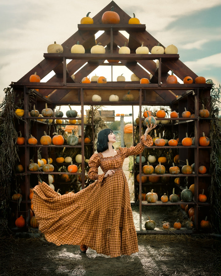 Cloud 21 | smocking embroidery linen dress