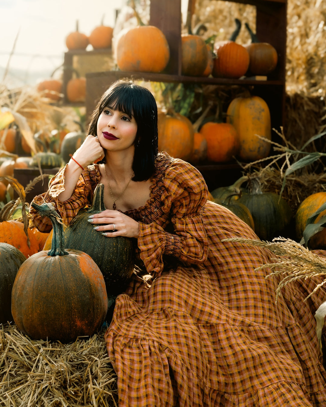 Cloud 21 | smocking embroidery linen dress