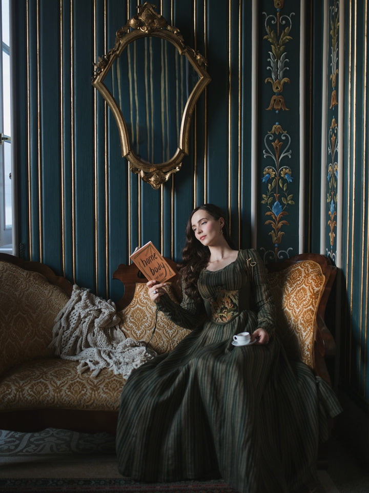 Crystal 17 | Victorian maxi linen dress