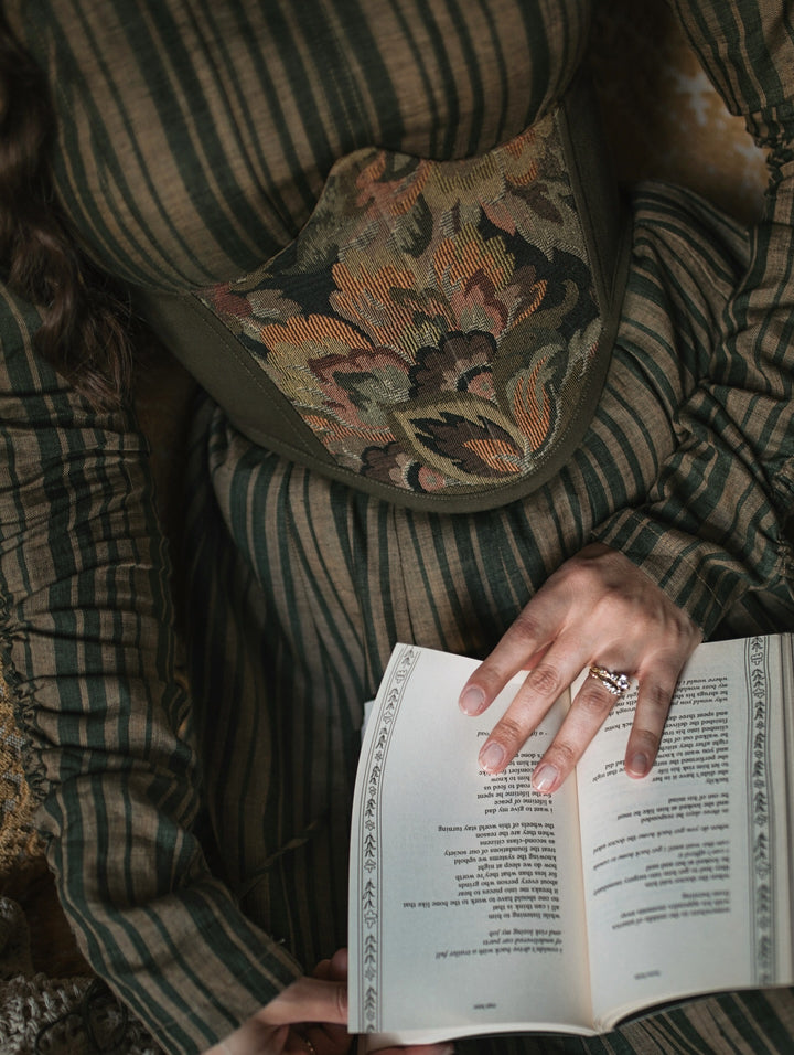 Crystal 17 | Victorian maxi linen dress