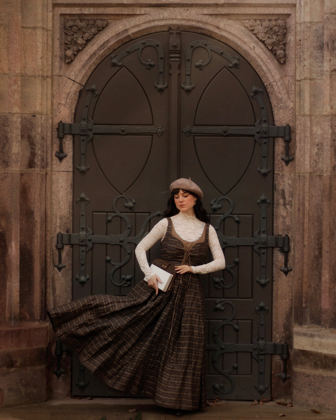 Alisa 25 | lace up linen dress