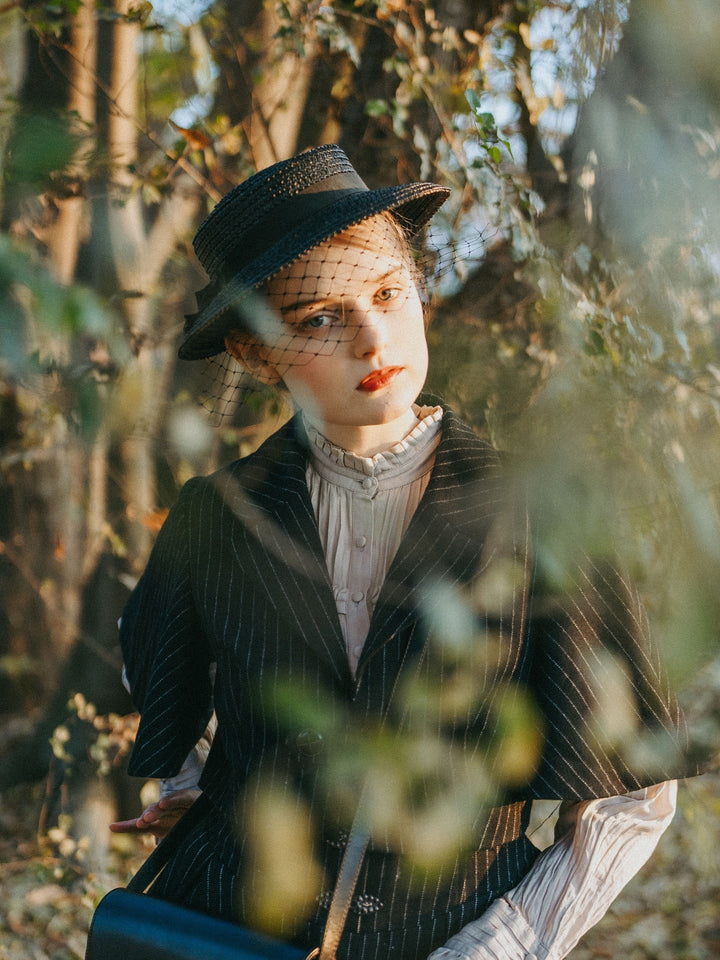 Clarise 22 |Retro Wool Skirt & Cape (2 pieces)