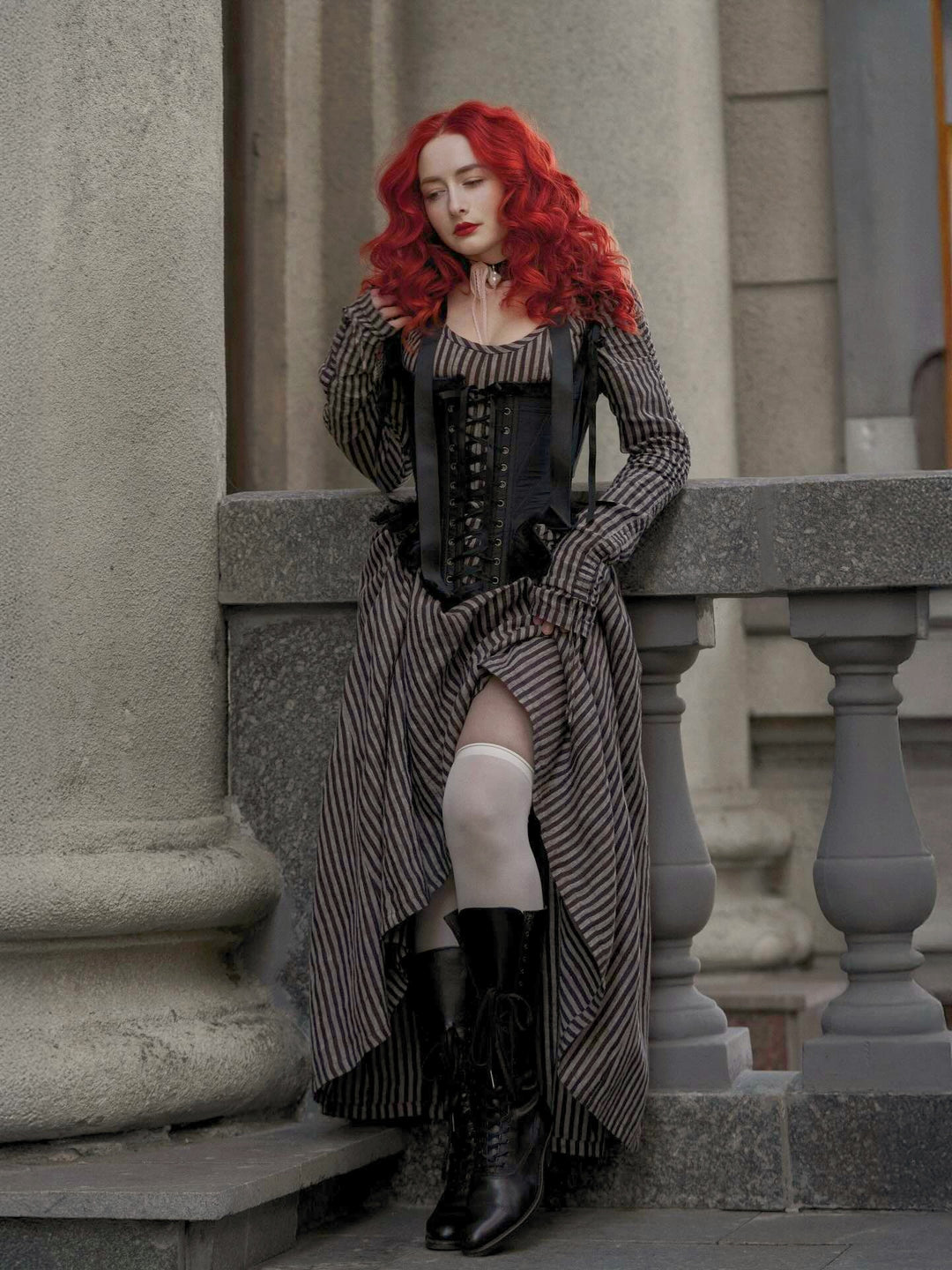 Crystal 17 | Victorian maxi linen dress