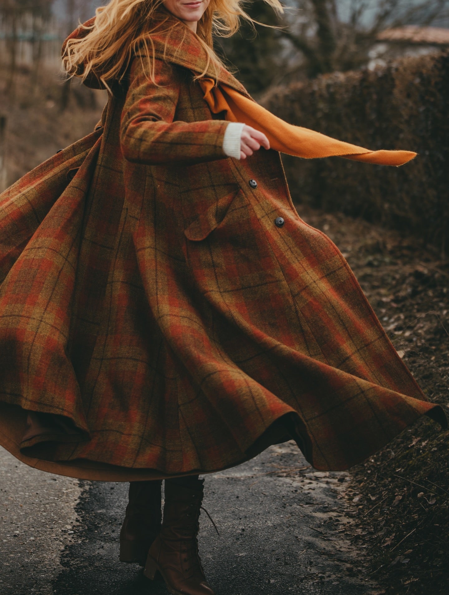 Trista 24 | 100% twill wool hooded coat – Linennaive