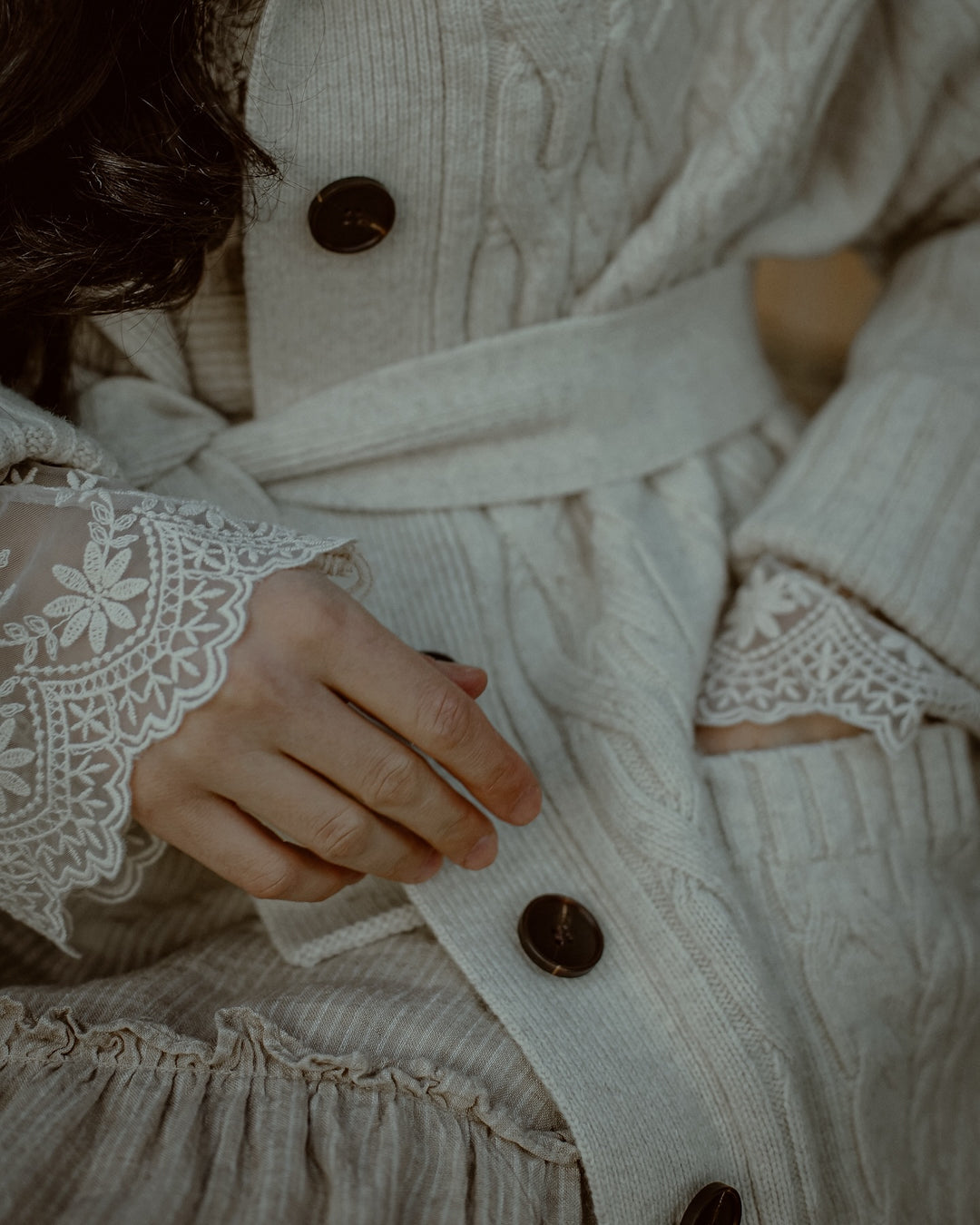 Hudson 15 | 100% wool hooded cardigan coat