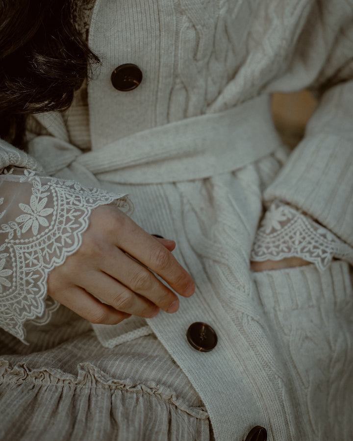 Hudson 15 | 100% wool hooded cardigan coat