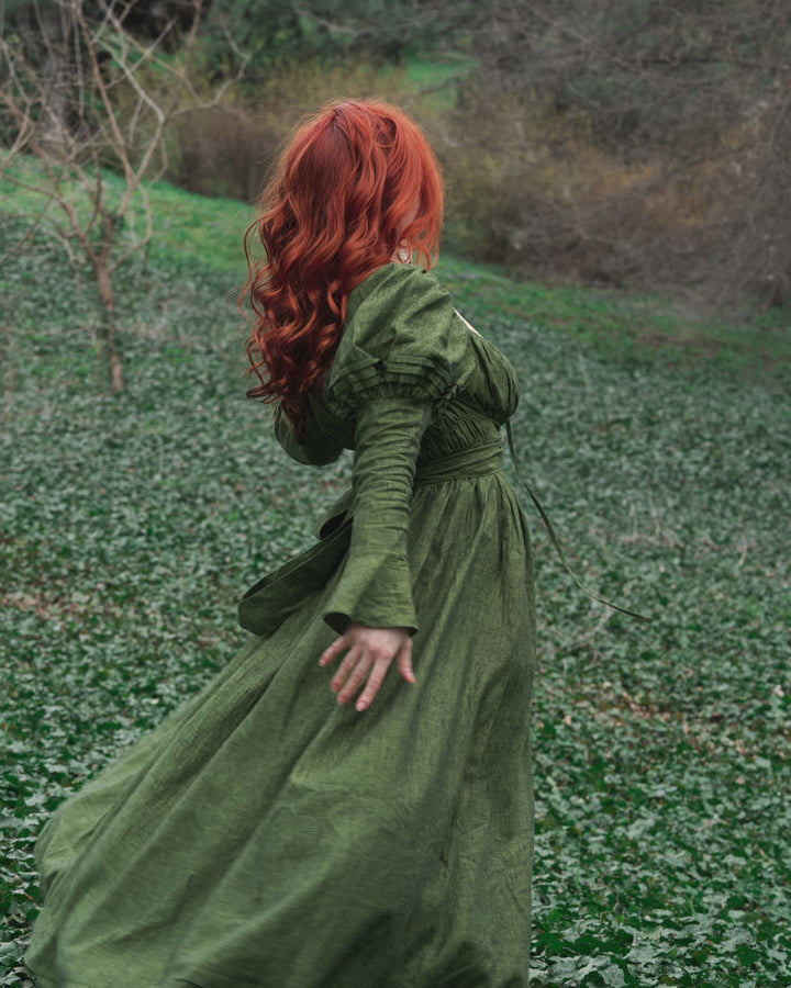 Paisley 11 | Elegant Floral Linen Dress