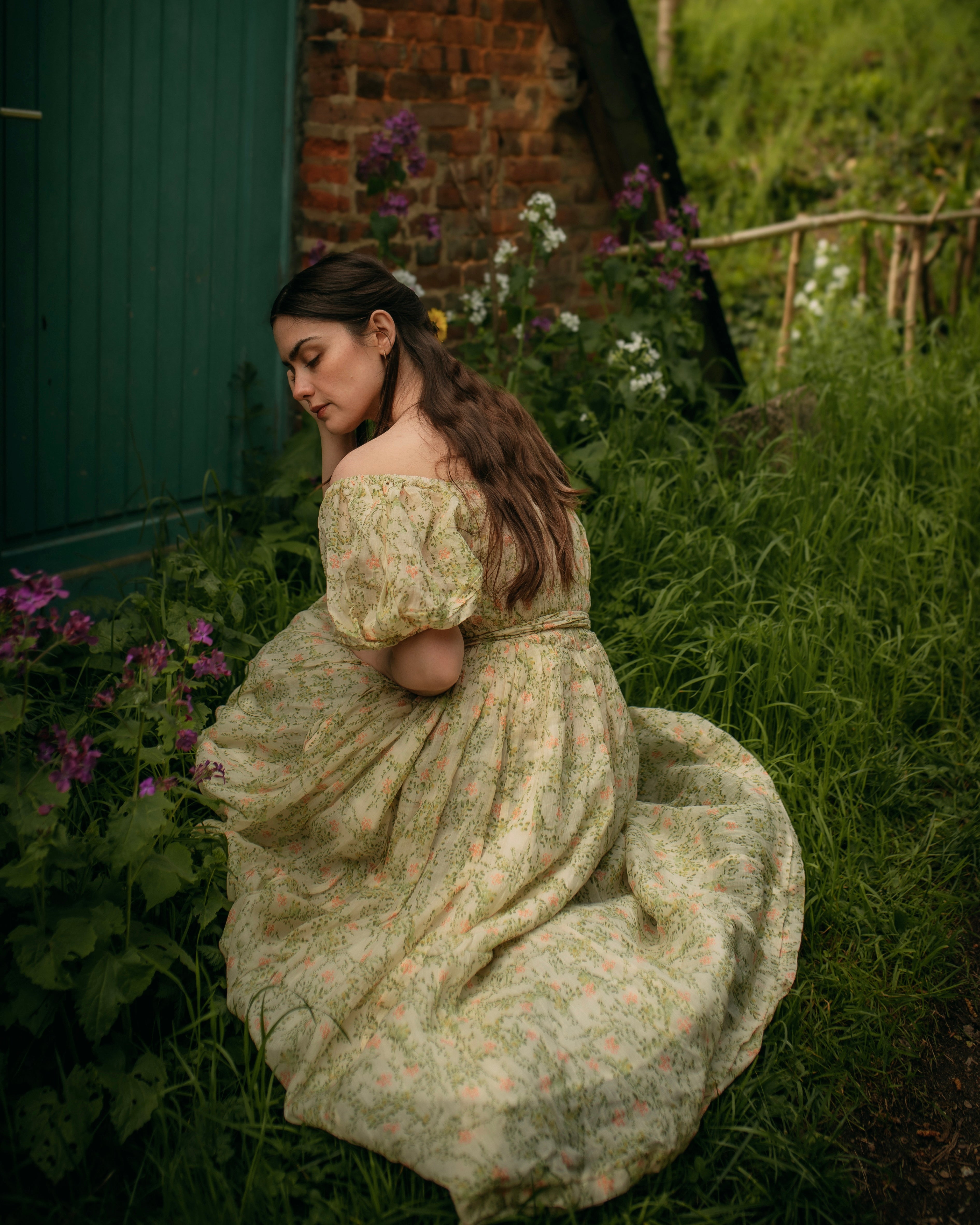 Alice 19 | Floral linen dress – Linennaive