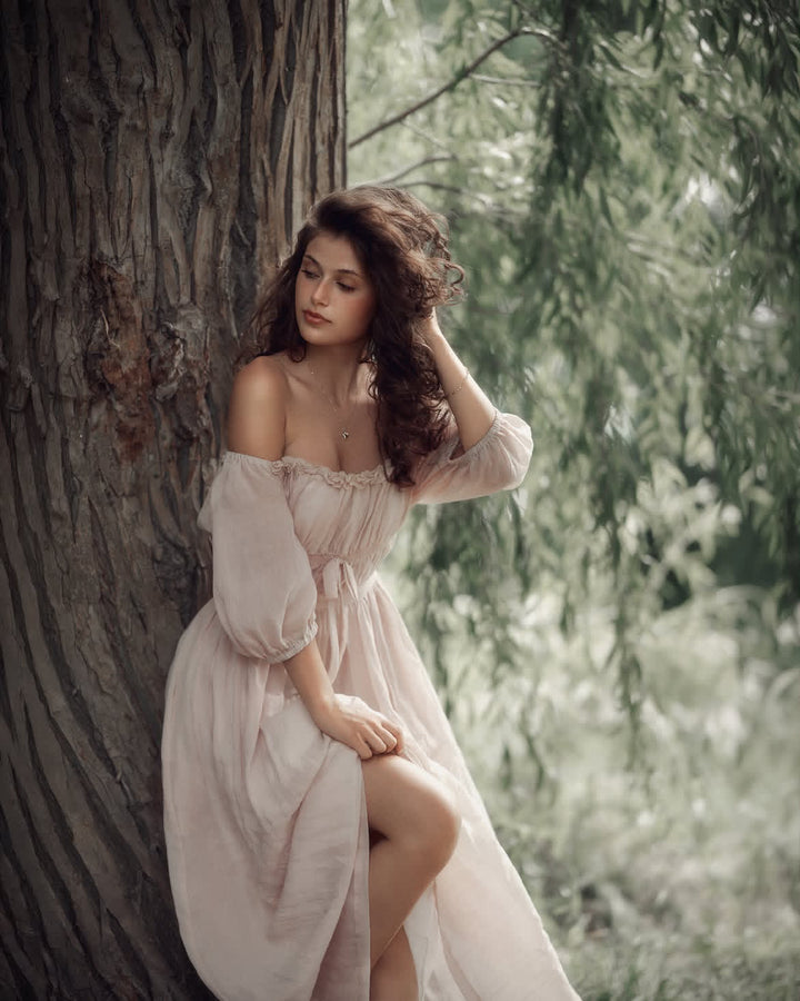 Osmanthus 01 | maxi linen dress
