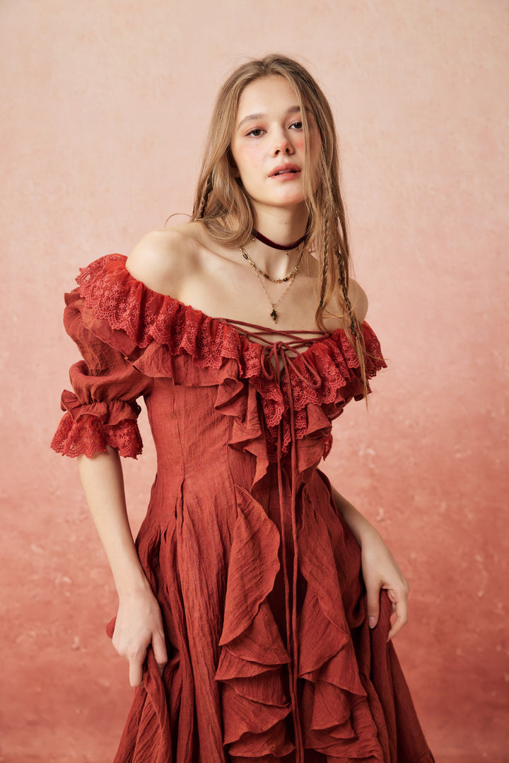 Dewdrops 16 | Maxi Linen Dress Gown