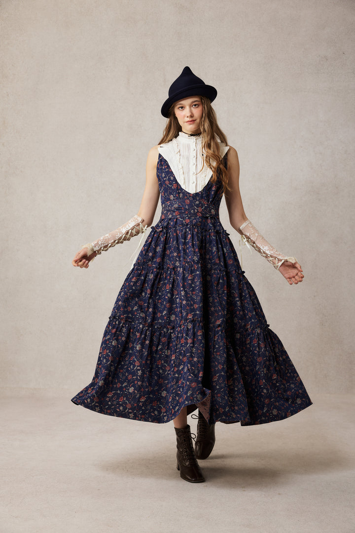 Úrsula 24 | Vintage linen Tiered Dress