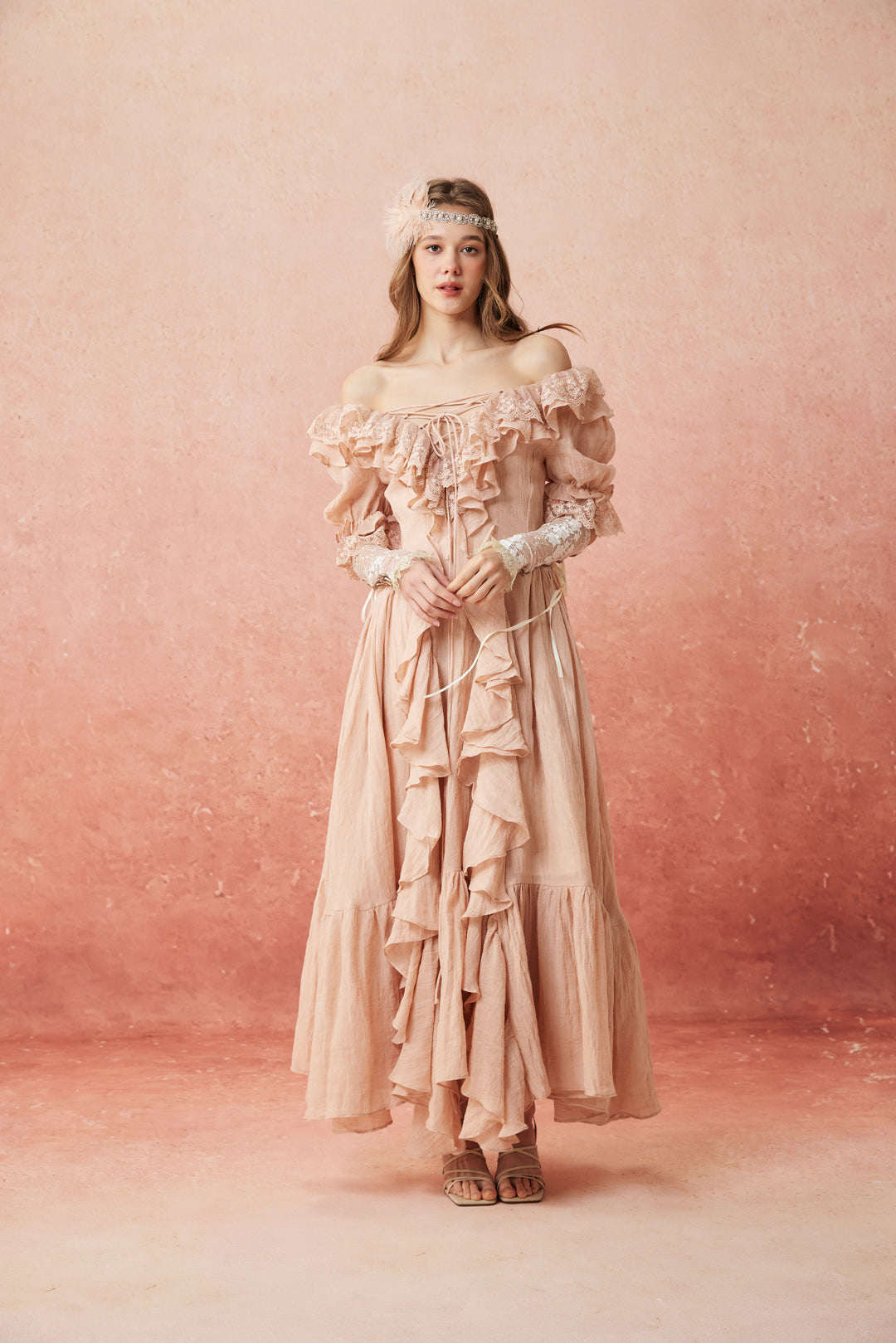 Dewdrops 16 | Maxi Linen Dress Gown