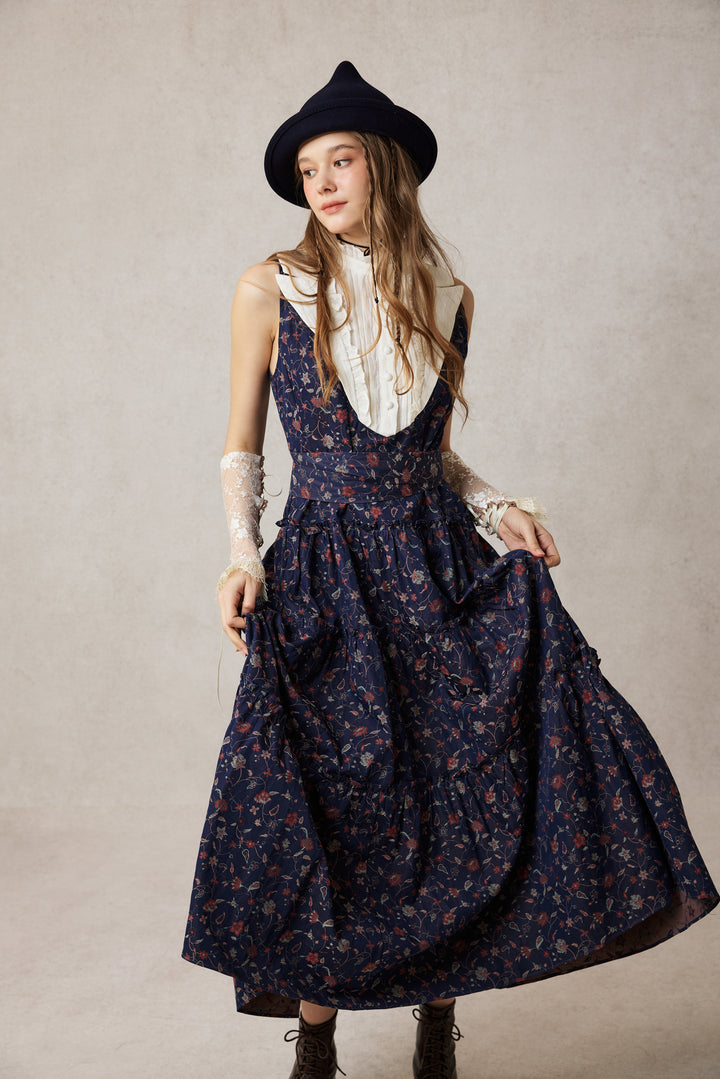 Úrsula 24 | Vintage linen Tiered Dress