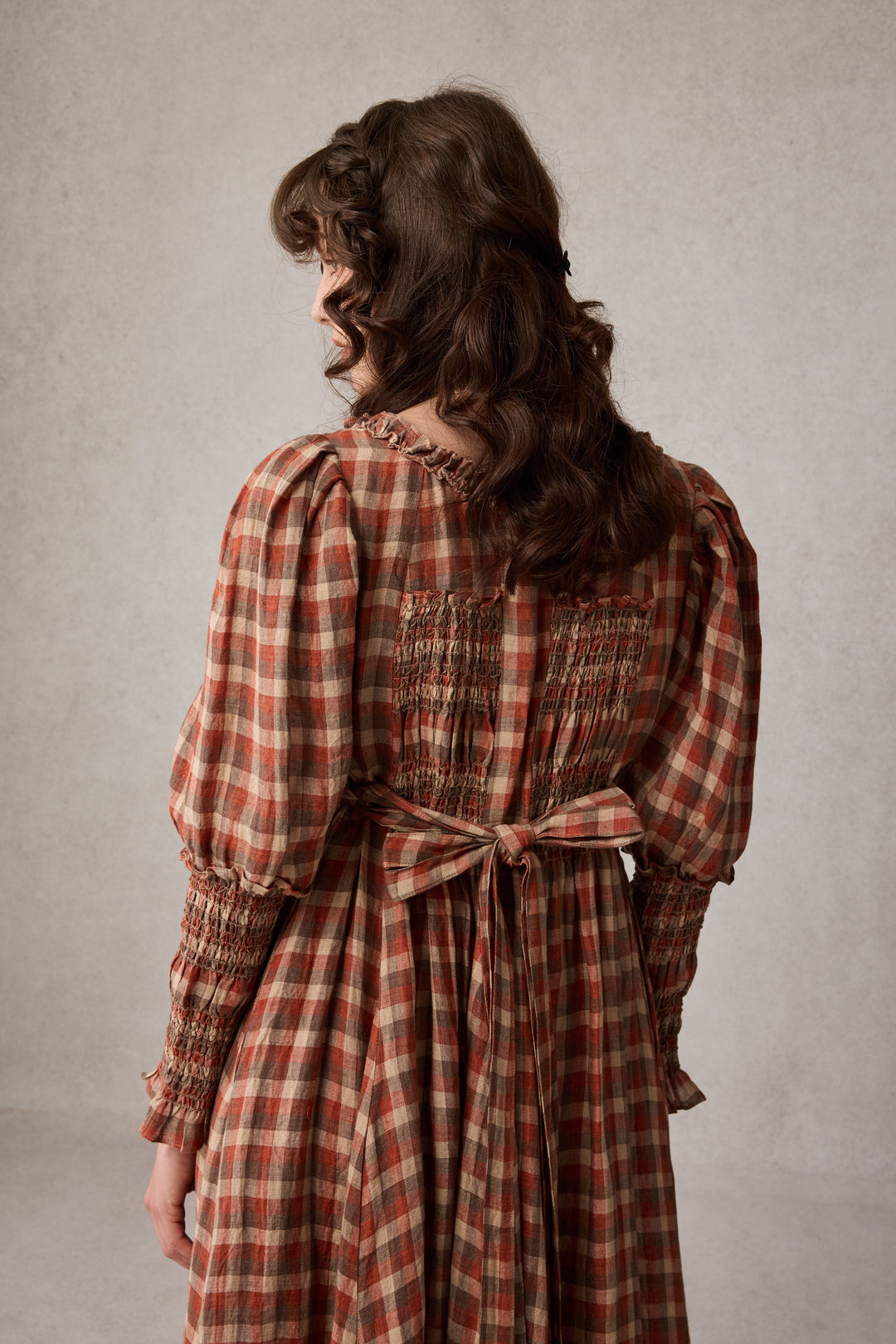 Jasmine 21 |smocking linen dress