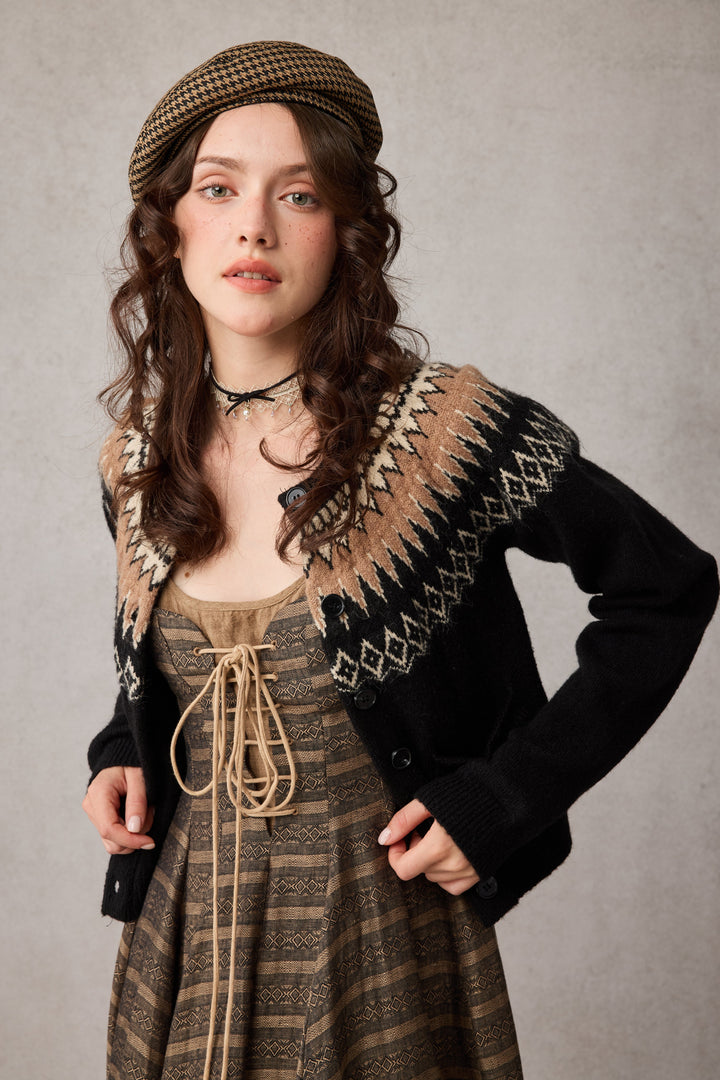 Alisa 25 | lace up linen dress