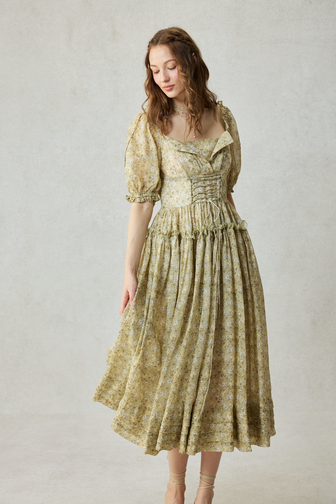 Julia 35 | Floral linen dress