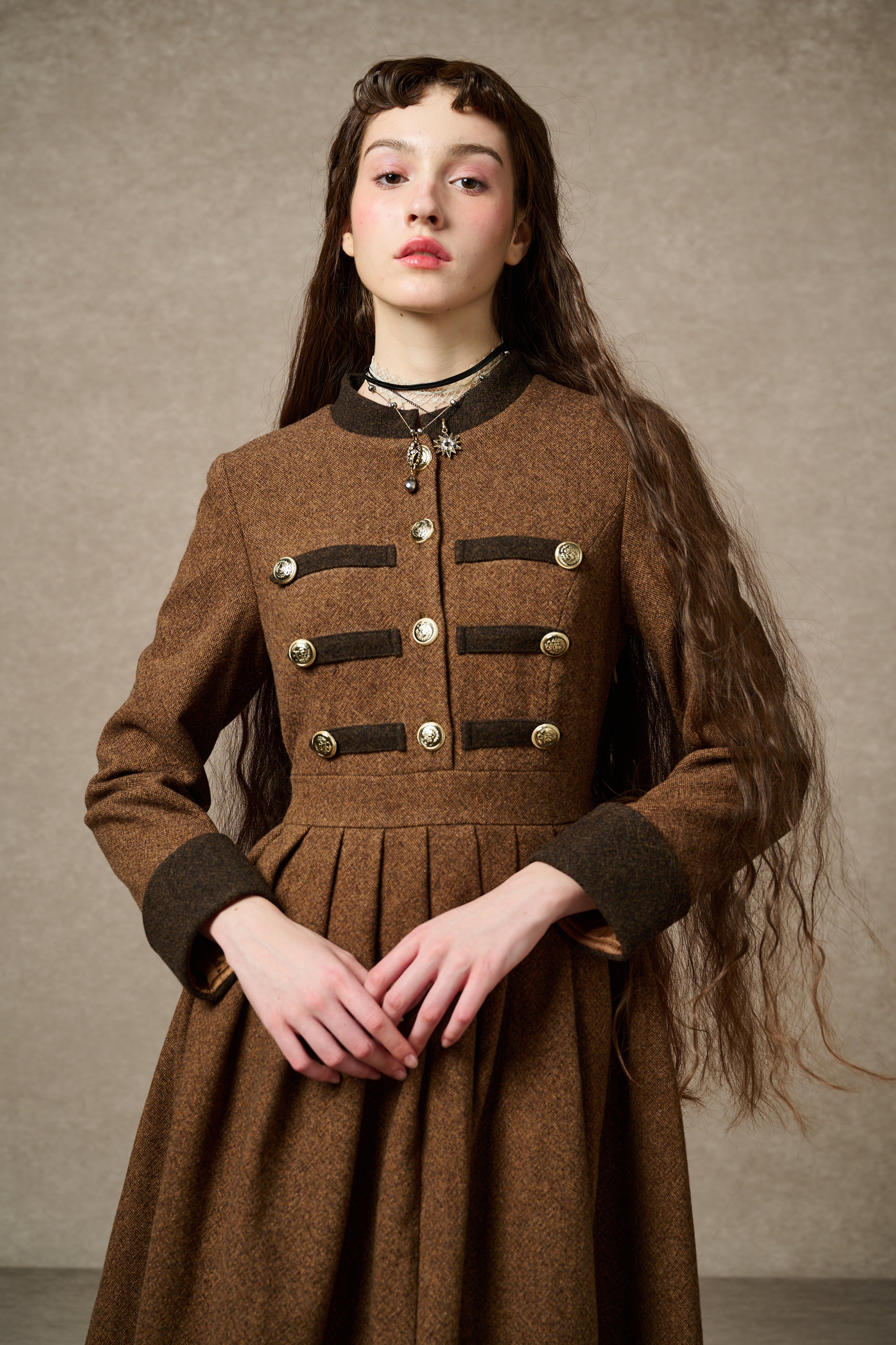 Willow 27 | green wool dress – Linennaive
