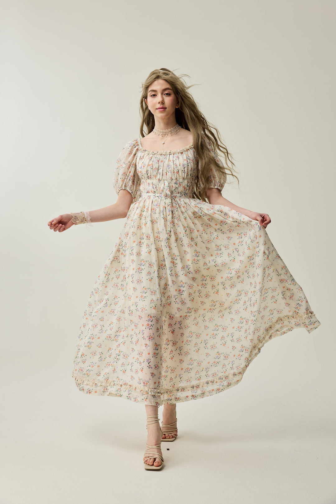 Osmanthus 01 | maxi linen dress White / XL Osmanthus 01 | maxi linen dress White / XL