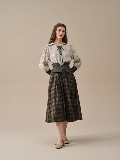 Tina 43 | corset wool skirt