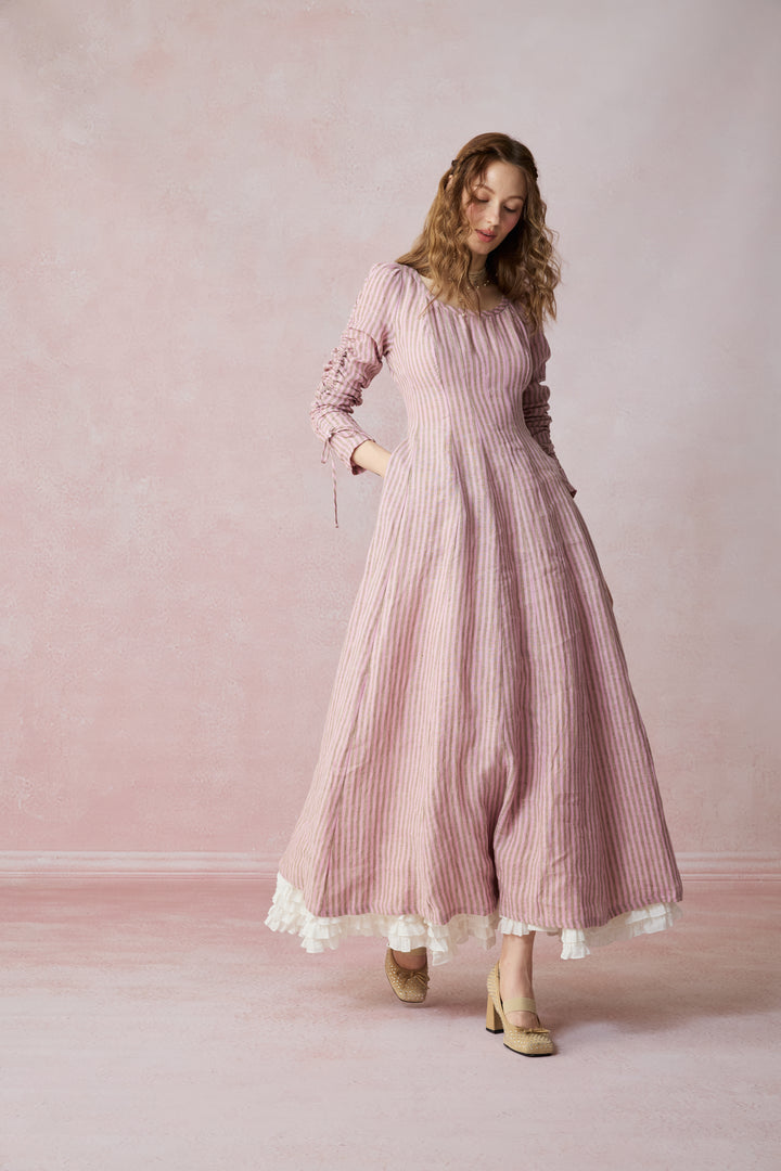 Crystal 17 | Victorian maxi linen dress