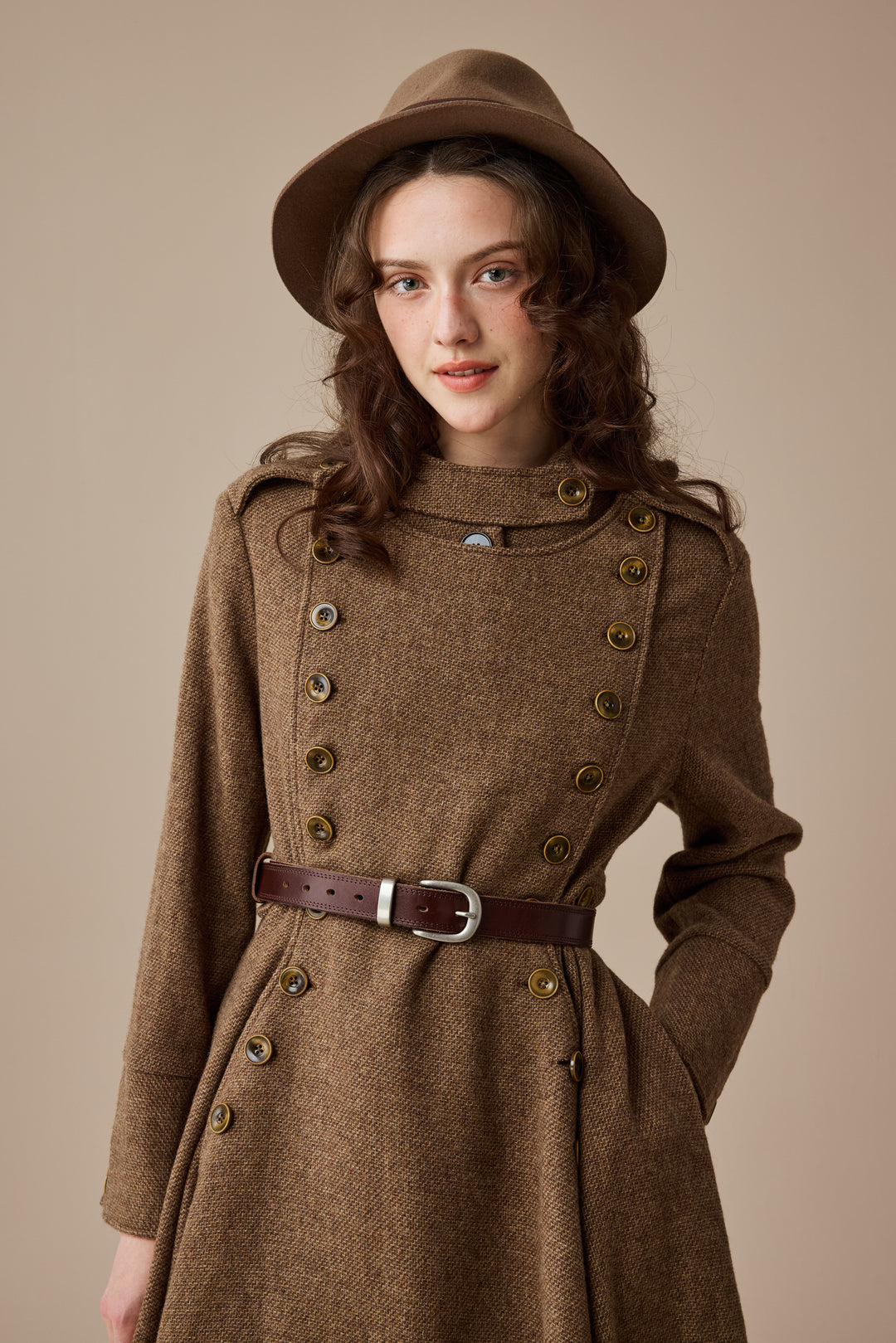 Monica 31 | 100% Wool  Double Breasted Coat