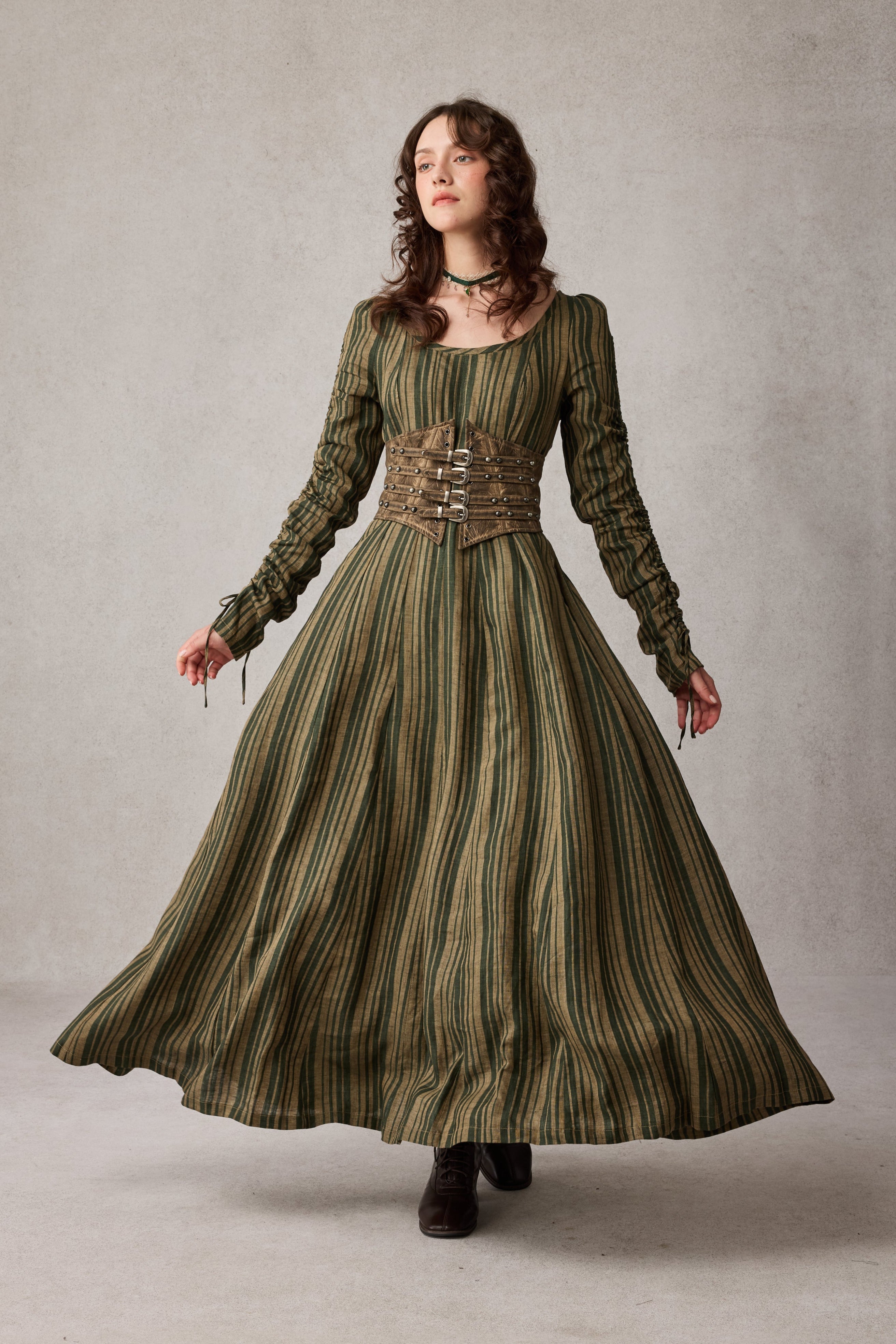 Crystal 17 | Victorian maxi linen dress – Linennaive
