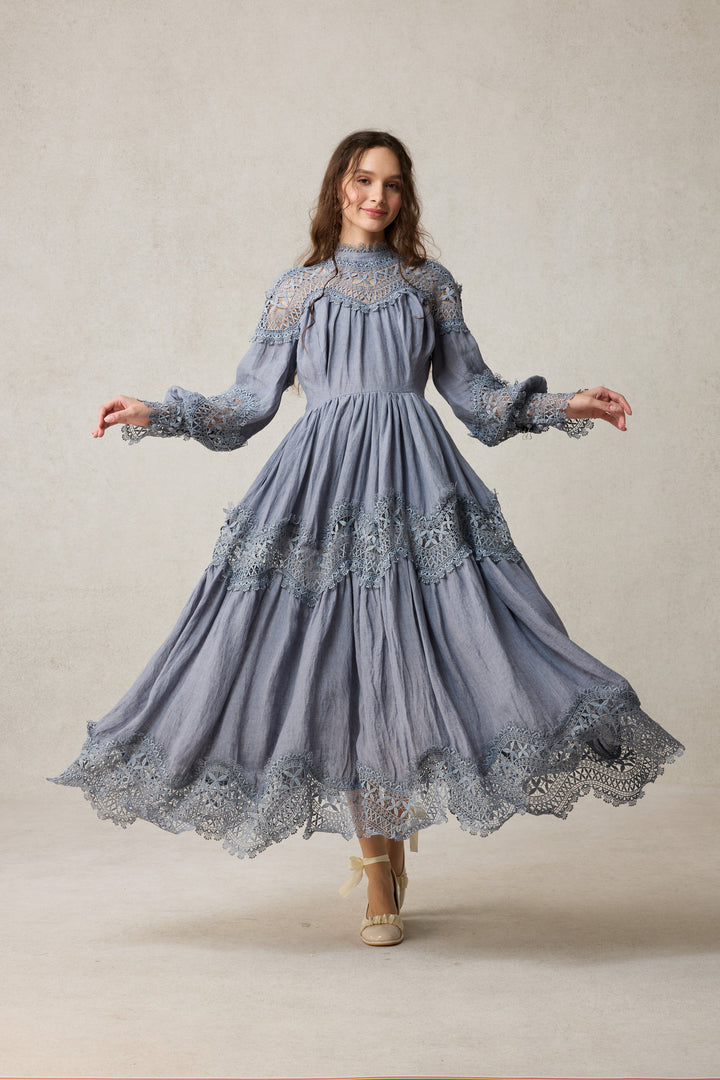 Pearlman 25 | Lace Linen Dress Gown