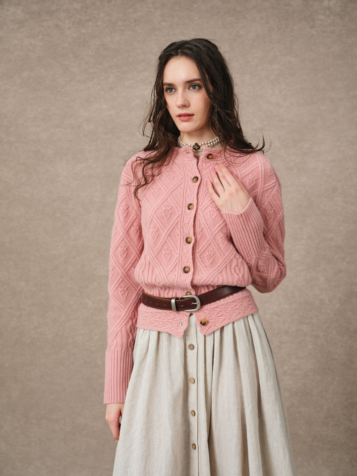 Flurry 17 | 100% Wool Sculptured Knitwear Cardigan