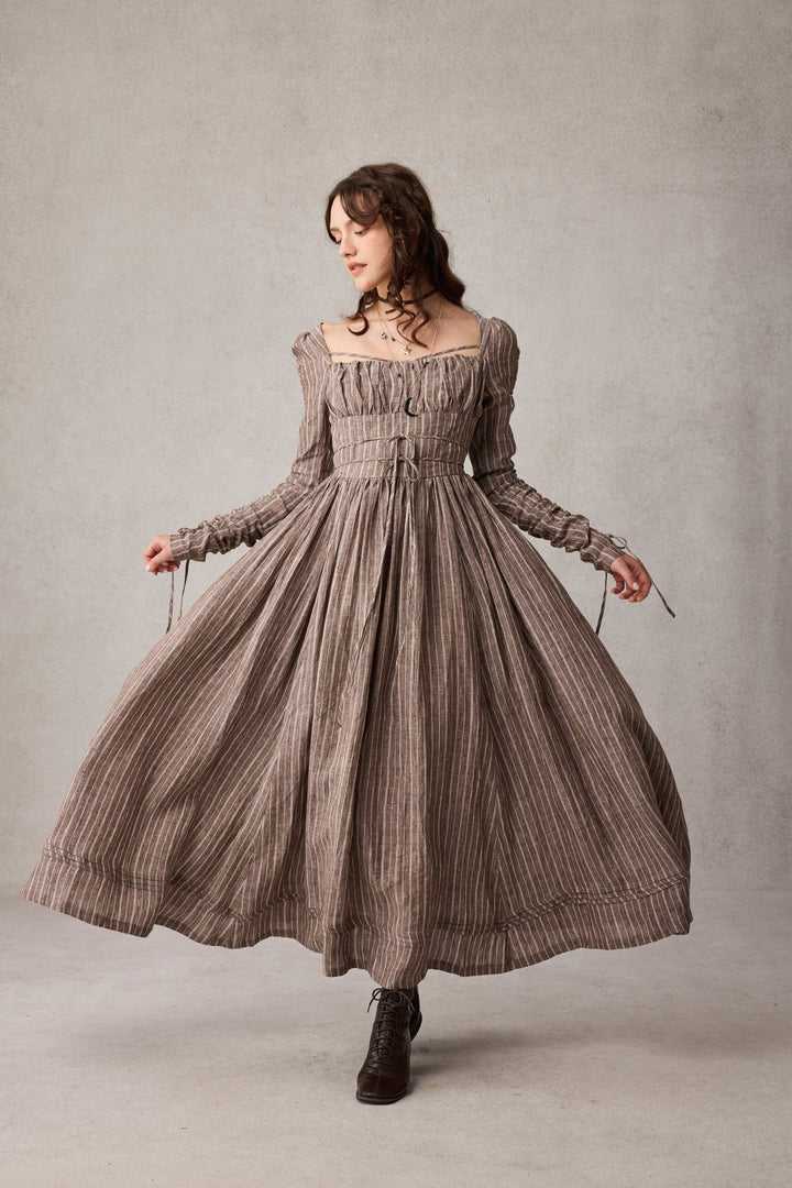 Monette 27 | Corset Linen Dress