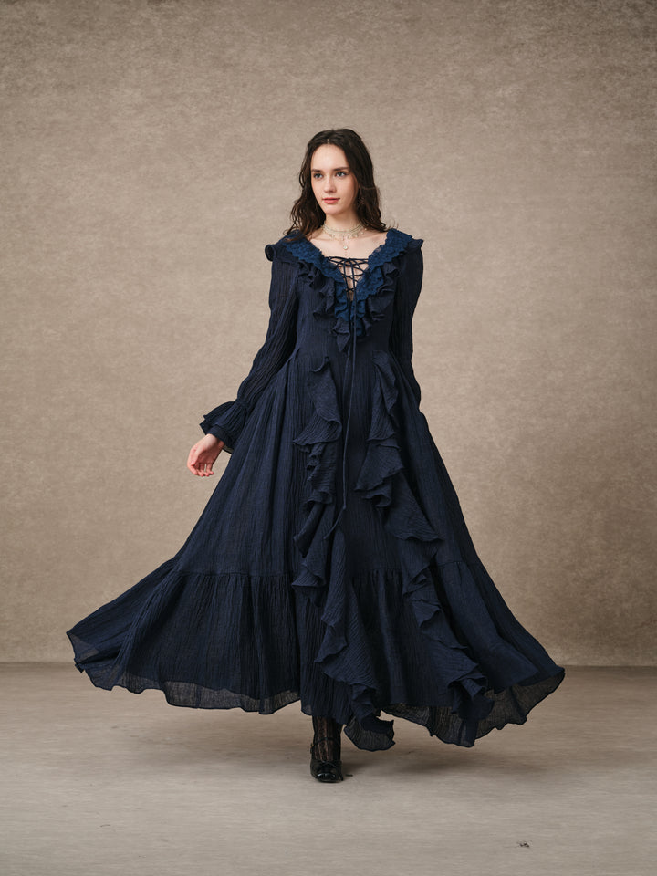 Dewdrops 16 | Maxi Linen Dress Gown