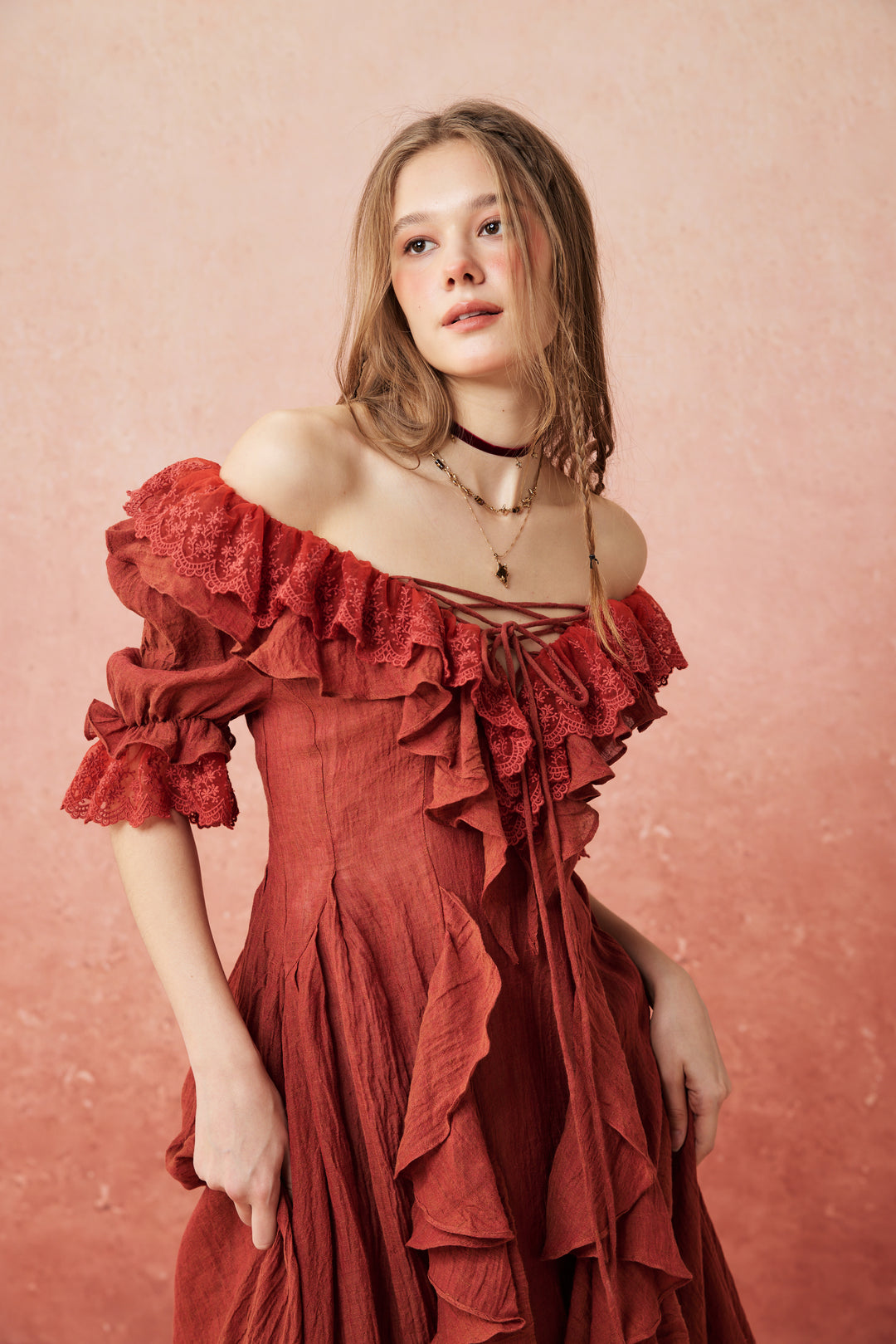 Dewdrops 16 | Maxi Linen Dress Gown