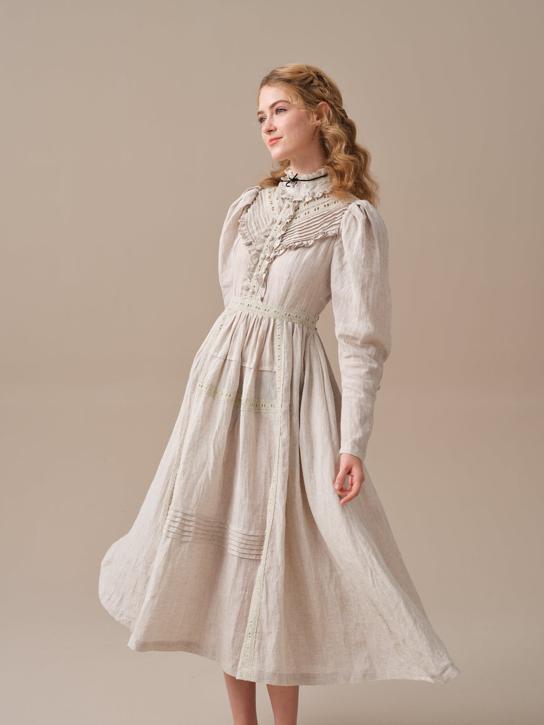 MARY 18 | VINTAGE LINEN DRESS GOWN Linennaive MARY 18 | VINTAGE LINEN DRESS GOWN Linennaive