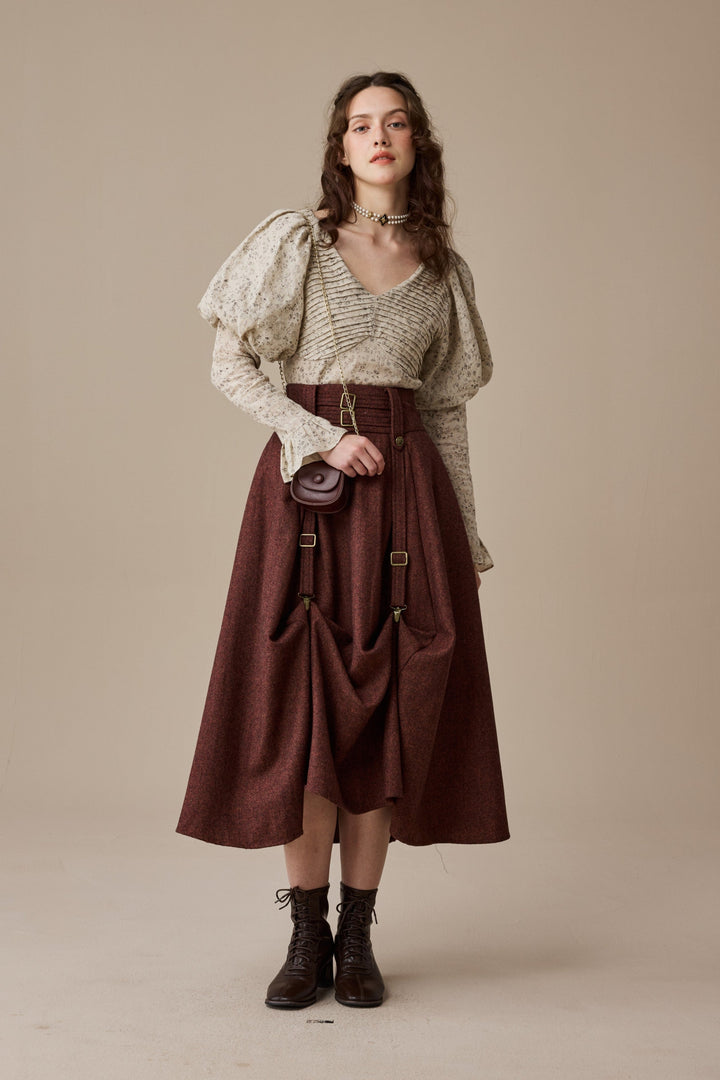 Cynthia 16 | Adjustable wool skirt