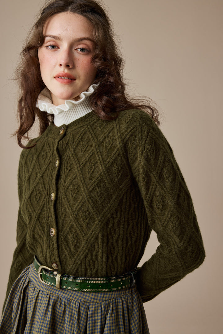 Flurry 17 | 100% Wool Sculptured Knitwear Cardigan