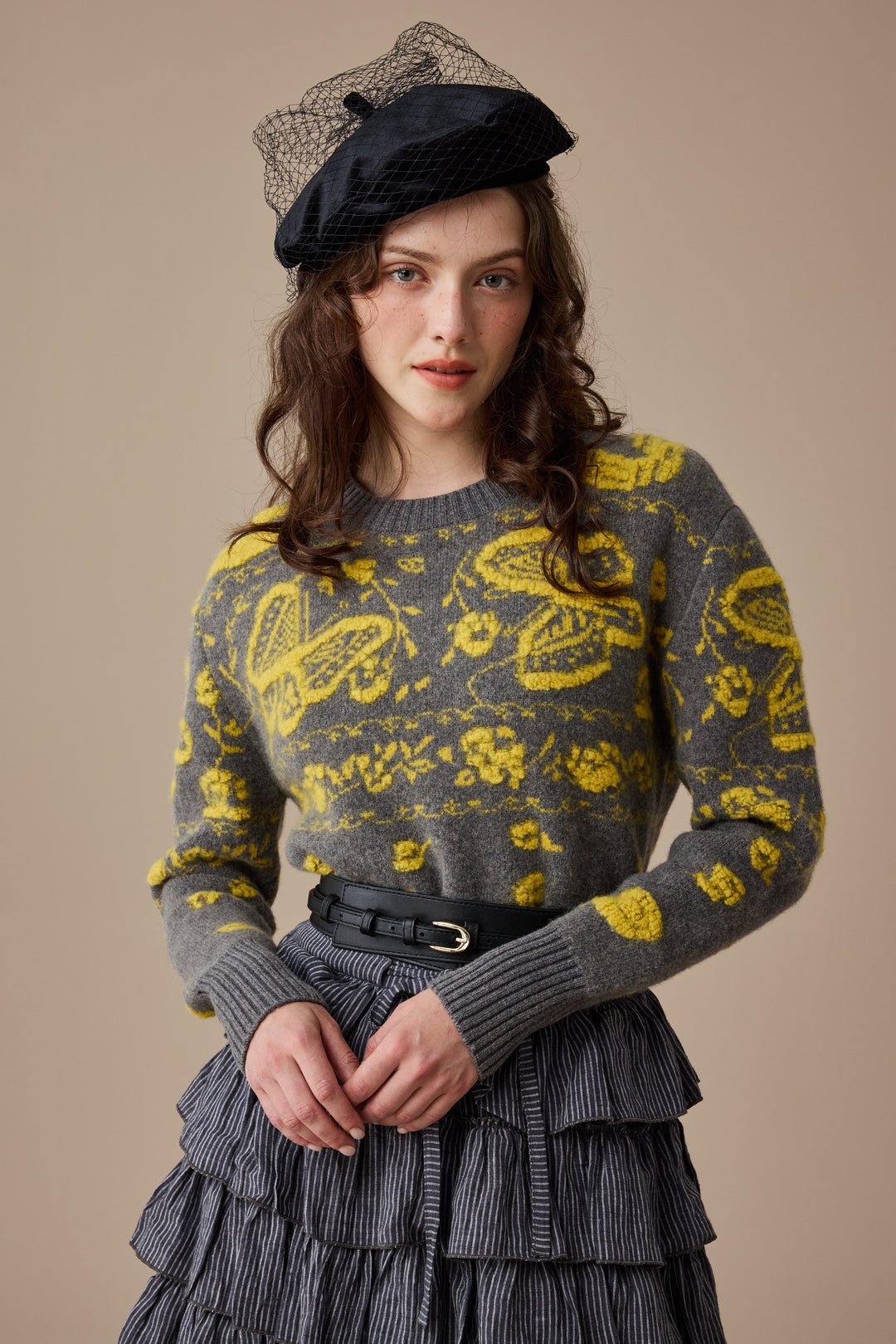 Nutcracker 24 |100% Wool Floral Jumper Sweater