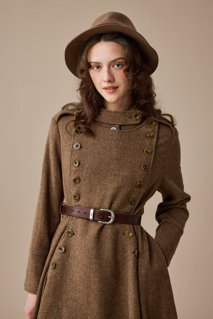 Monica 31 | 100% Wool  Double Breasted Coat