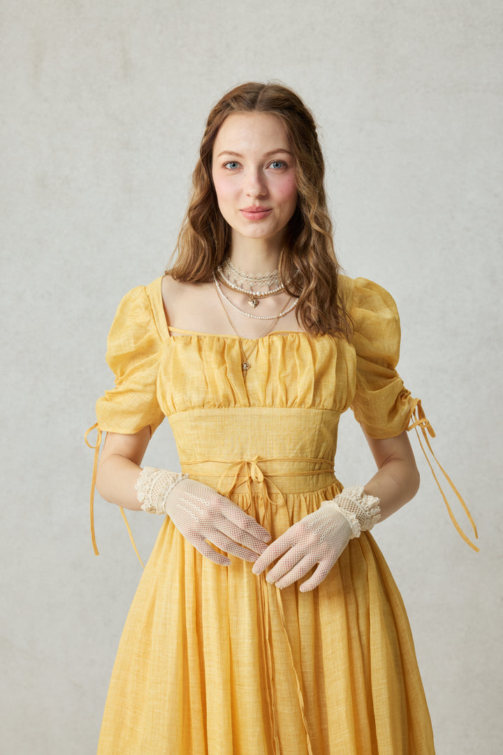 Monette 27 | Corset Linen Dress